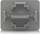 Kapak porti RJ45 Ubiquiti UACC-RJ45-Cover, për U-RACK-6U-TL, polikarbonat, gri