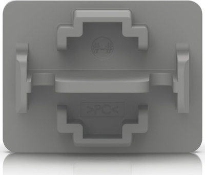 Kapak porti RJ45 Ubiquiti UACC-RJ45-Cover, për U-RACK-6U-TL, polikarbonat, gri