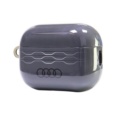 Навлака за слушалки Audi IML Geometric Pattern, за AirPods Pro 2, со алка, сива
