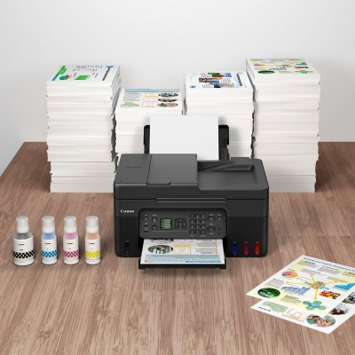Printer multifunksion Canon PIXMA G4470, inkjet me ngjyra, CISS, A4, i zi