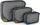 Organizer udhëtimi Lowe Alpine Packing Cube, rrjetë përpara, mbyllje me zinxhir, i zi