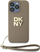 Mbrojtëse telefoni DKNY DKHCP15XPBSWSE, për iPhone 15 Pro Max 6.7", me rrip kyçi, bezhë