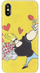 Kuti mbrojtëse Cartoon Network Johnny Bravo Love për iPhone X XS, silikoni