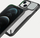 Kapak telefoni Nillkin Cyclops për iPhone 13, me pjesën mbrapa xham, me këmbëz, i zi