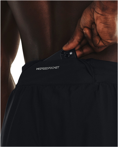 Шорцеви за трчање Under Armour Launch Elite 2-in-1, за мажи, црни