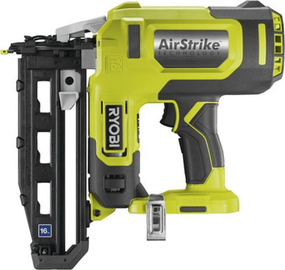Gozhdues me bateri Ryobi ONE+ 18V, 16 Gauge, pa bateri, jeshil