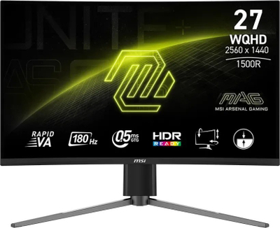 Monitor gaming MSI MAG 27CQ6PF, 27", WQHD 2560x1440, 180Hz, i zi