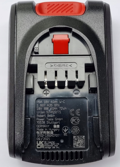 Bateri Bosch Power Plus BHZUB1840, 18V, 4Ah, e zezë