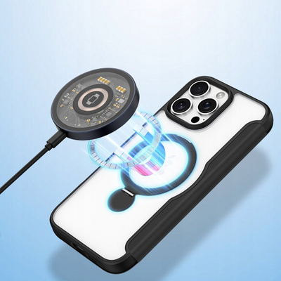 Mbulesë telefoni Dux Ducis Skin X Pro, MagSafe Kickstand, portofol, e zezë