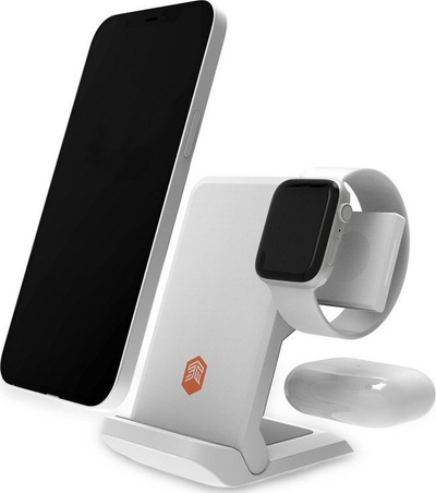 Karikues wireless 3 në 1 STM ChargeTree Go STM-931-322Z-01, palosës, me USB-C, gri