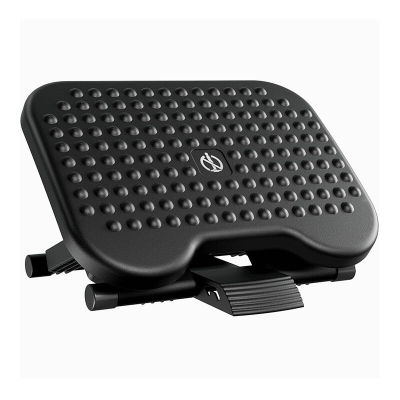 Mbashtetëse këmbësh Huanuo HNFR3, ergonomike, kënd i rregullueshëm, e zezë