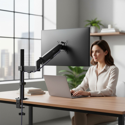 Mbajtëse monitori Maclean MC-135, 17"-32", 2-10kg, e zezë