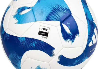 Top futbolli adidas Tiro League HT2429, pa qepje, për ndeshje dhe stërvitje, i bardhë me blu