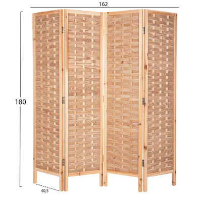 Paravan ndarë me 4 fletë Sentinel 162x2,5x180Hcm (HM4227)