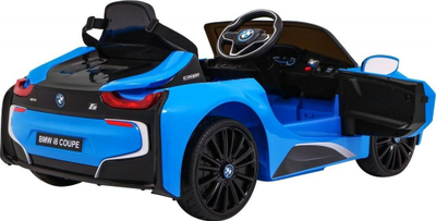 Makina elektrike lodër BMW i8 Coupe, 12V, telekomandë prindërore, blu