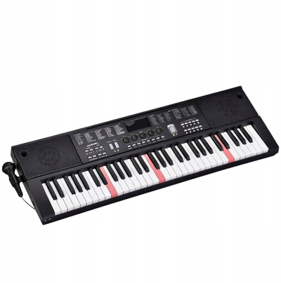 Keyboard elektrik Bigfun BF 800, 61 taste, me mikrofon, i zi