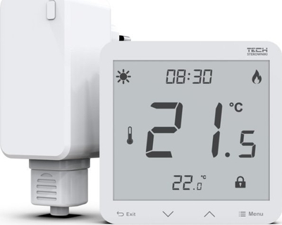 Termostat pa tela TECH ST-297V2, montim i fshehtë, programim javor, i bardhë
