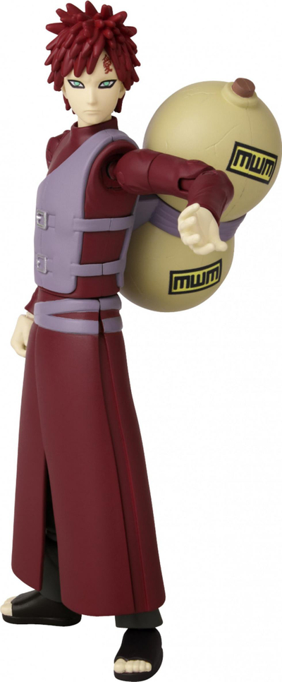 Figurë vepruese Bandai Anime Heroes Naruto Shippuden Gaara, 15 cm, shumë e lëvizshme, e kuqe