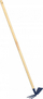 Motikë kopshti Kotarbau 121, 2 në 1, dorezë druri 121 cm, blu