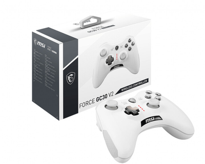 Kontrollues wireless MSI Force GC30 V2, i bardhë (PC, PS3, Android)