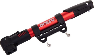 Pompë për biçikletë Enero Mini, 70 psi, e kuqe