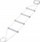 Shkallë shtrati Qmed Bed Ladder, 4 shkallë, lartësi që e rregullon vetë, e bardhë