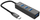 Hub USB PremiumCord 5G, Type C në 4x USB 3.2 Gen 1, i zi