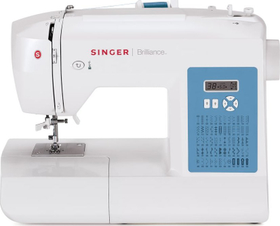 Makina qepëse Singer Brilliance 6160, elektronike, 60 lloje qepjesh, e bardhë
