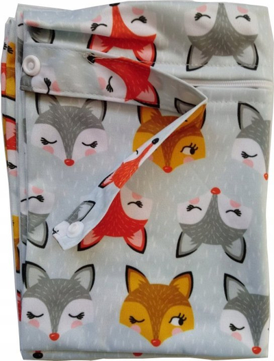 Çantë Simed Mila Little Foxes, për pelena të përdorura, me zinxhir, shumëngjyrëshe