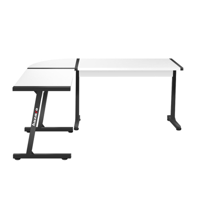 Аголна гејминг маса Huzaro Hero 6.0, 147x112 cm, 15mm, бела