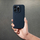 Futera silikoni Mag Cover për iPhone 15 Pro, përputhet me MagSafe, mat, blu e errët