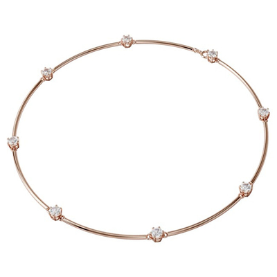Qafore për femra Swarovski, Transparent/Artë rozë