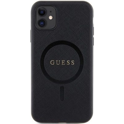 Mbrojtëse telefoni Guess GUHMN61PSAHMCK për iPhone 11 XR 6.1", MagSafe, e zezë