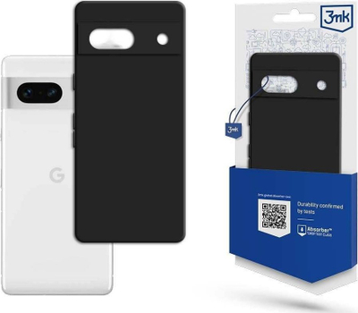 Këse telefoni 3mk Matt Case Google Pixel 7a, TPU, matte, e zezë