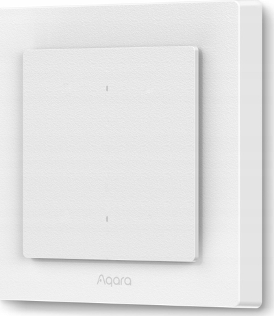 Çelës i mençur dritash Aqara Light Switch H2 EU, 2 butona, Matter over Thread Zigbee, i bardhë