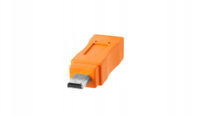 Kабел USB TetherTools TetherPro USB C во USB 2.0 Mini B 8 Pin, 4.6m, портокалов
