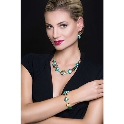 Byzylyk Lampglas Elegant Emerald Princess BRO1