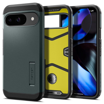 Mbrojtëse Spigen për Google Pixel 9 / 9 Pro, jeshile