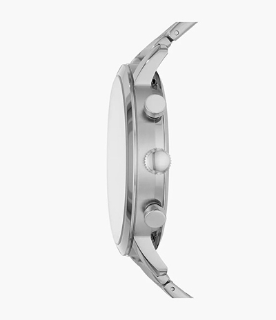 Orë dore për meshkuj Fossil Luther Chronograph BQ2328IE, e argjendtë