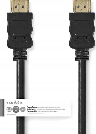 Kabllo HDMI Nedis High Speed, 20 m, 4K, e zezë