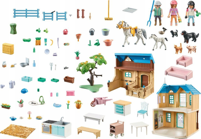 Set lojrash Playmobil Horses of Waterfall Ranch, 263 copa, për kalamaj 5‑12 vjeç, shumëngjyrësh