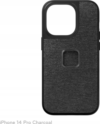 Mbrojtëse telefoni Peak Design Everyday Case për iPhone 14 Pro, SlimLink magnetik, material tekstili, ngjyrë charcoal