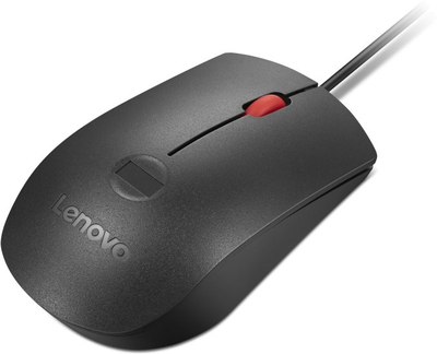 Mouse Lenovo USB, optik, 3 butona, zi me t’kuqe