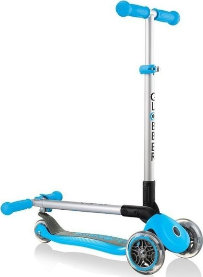 Trotinet për kalamaj Globber Primo Foldable, 3 rrota, blu