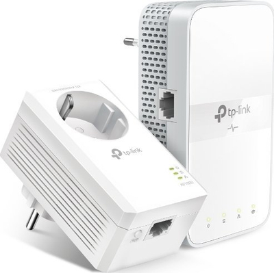 Адаптер powerline TP-Link TL-WPA7619 KIT, 1000 Mbit/s, Wi-Fi, бел, сет од 2 парчиња