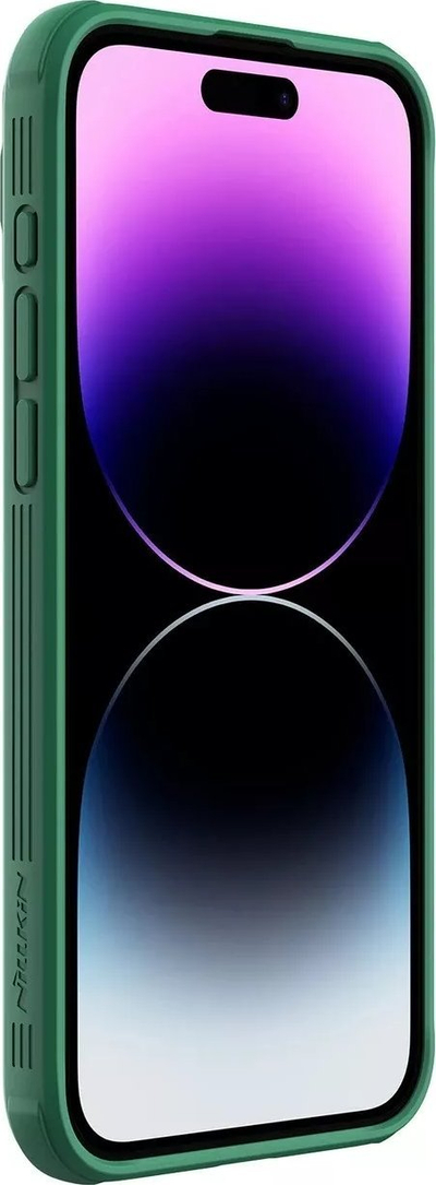Mbajtëse telefoni Nillkin CamShield Pro Magnetic për iPhone 15 Pro Max, me kapak kamere, jeshile