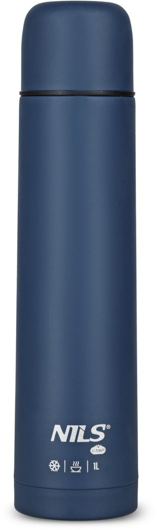Termus udhëtimi NILS Camp NC3804, 1L, çelik inox, gri