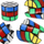 Lodër puzzle Mega Creative Magic Cylinder Cube 531429, edukative, shumëngjyrëshe