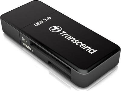 Transcend TS-RDF5K USB 3.0 SD/microSD читач на картички, црн