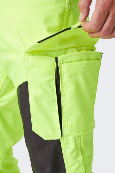 Pantallona pune Helly Hansen Alna 2.0 Class 2, reflektuese, të verdha me të zeza